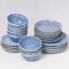 Discount Cordoama Klassik Blau Gesprenkelt - 32 Teiliges Set 32 Teilige Sets