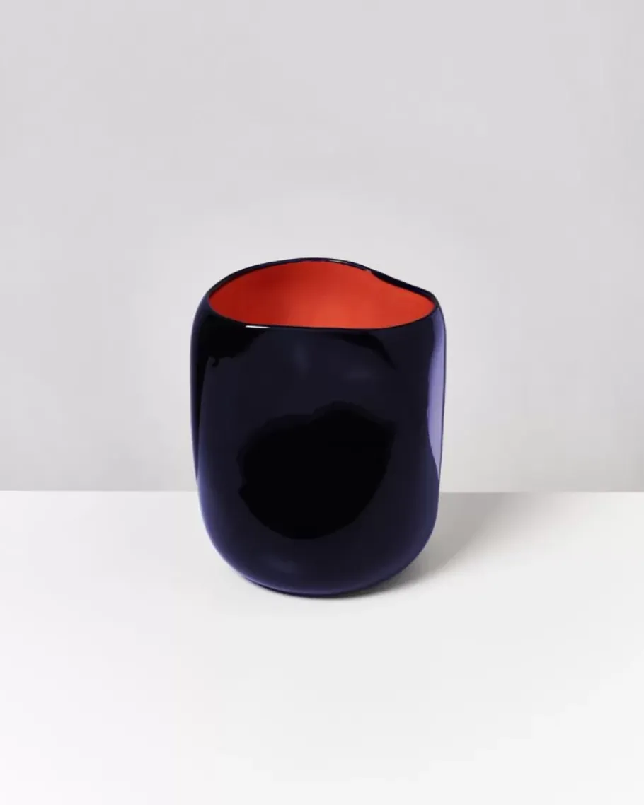 Outlet Joao Vase L Blau Coral Vasen