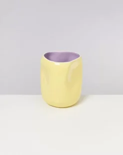 New Joao Vase L Gelb Lila Vasen