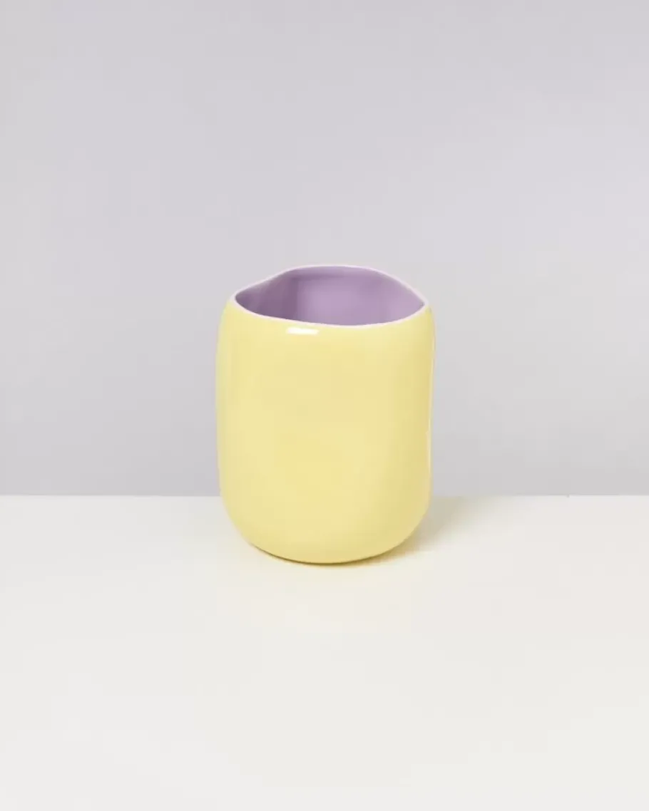 New Joao Vase L Gelb Lila Vasen