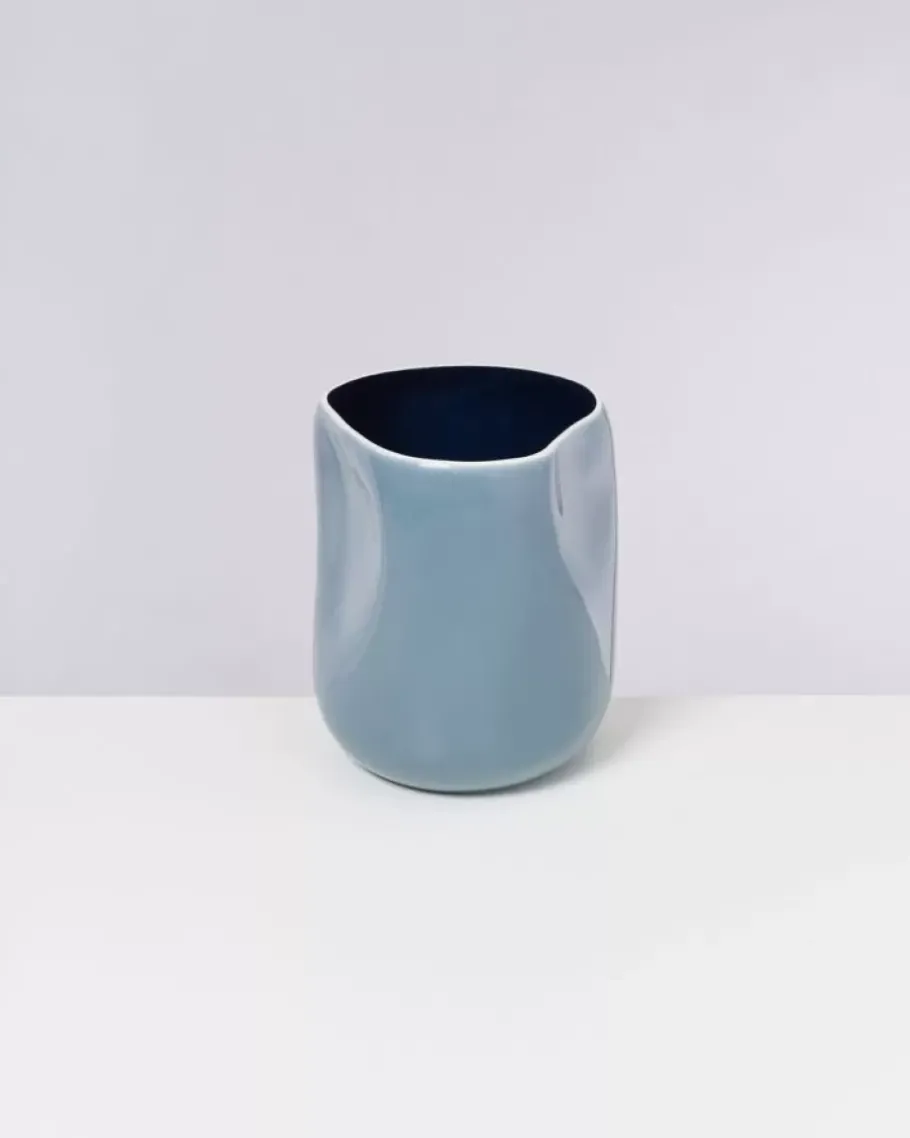 New Joao Vase L Graublau Vasen