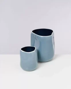 New Joao Vase L Graublau Vasen