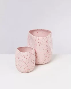 Best Sale Joao Vase L Rosa Rot Gesprenkelt Vasen