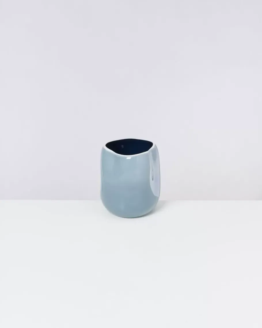 Fashion Joao Vase M Graublau Vasen