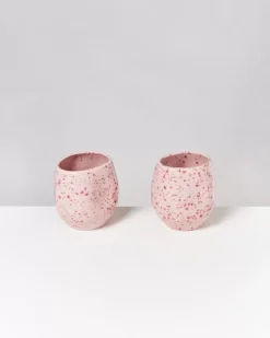 Outlet Joao Vase M Rosa Rot Gesprenkelt Joao M
