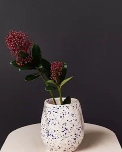 Best Sale Joao Vase M Rose Blau Gesprenkelt Joao M