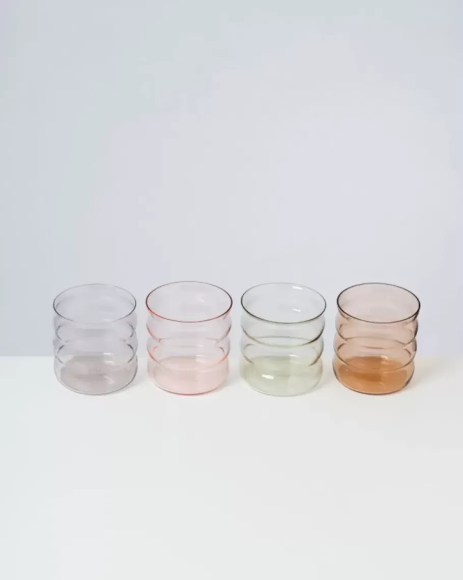 Outlet Joia Glas Bubble Pink Opal Gläser