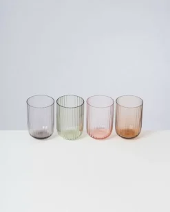 Sale Joia Glas Riffled Amethist Gläser