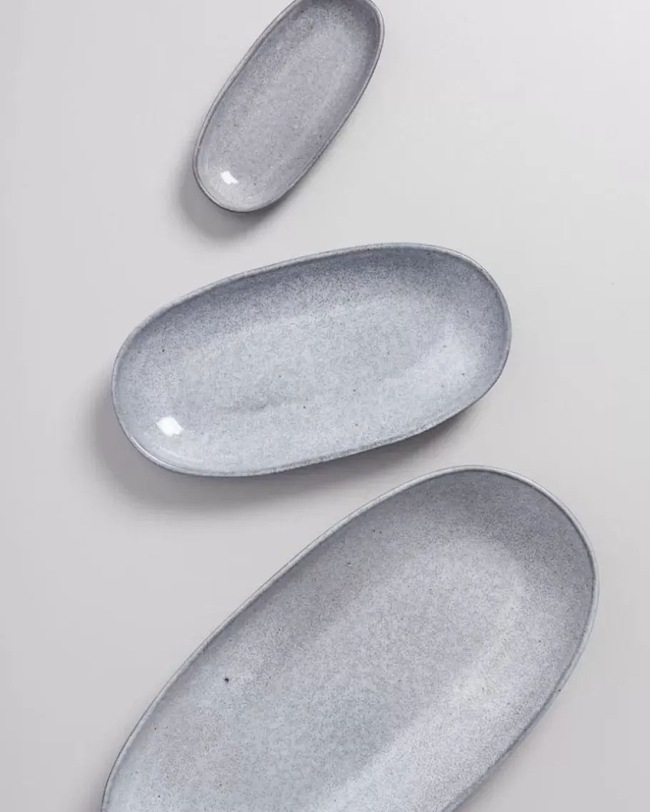 Discount Mae Servierplatte M Grau Servierplatten