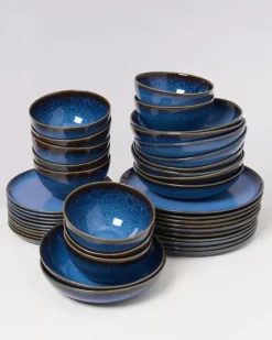 New Melides Blue - 40 Teiliges Set Geschirr Sets