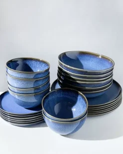 New Melides Blue - 24 Teiliges Set Geschirr Sets