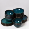 Discount Melides Oceanblue - 24 Teiliges Set Geschirr Sets