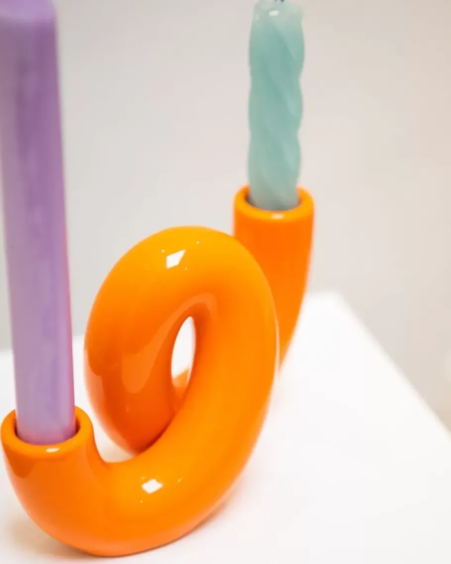 Outlet X Ju Schnee Mala Kerzenstander Orange Motel A Miio X Ju Schnee