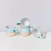 Best Nodoa 4Er Set Tasse Blue Dipped Tassen & Becher Sets