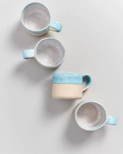 Best Nodoa 4Er Set Tasse Blue Dipped Tassen & Becher Sets