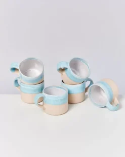 Flash Sale Nodoa 6Er Set Tasse Blue Dipped 6 Teilige Sets