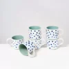 Best Sale Nodoa 6Er Set Tasse Mint Mit Punkten 6 Teilige Sets