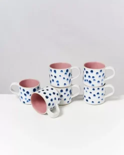 Sale Nodoa 6Er Set Tasse Rosa Mit Punkten Tassen & Becher Sets