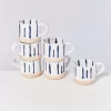 Outlet Nodoa 6Er Set Tasse Weis Blau 6 Teilige Sets