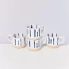 Shop Nodoa 4Er Set Tasse Weis Blau Tassen & Becher
