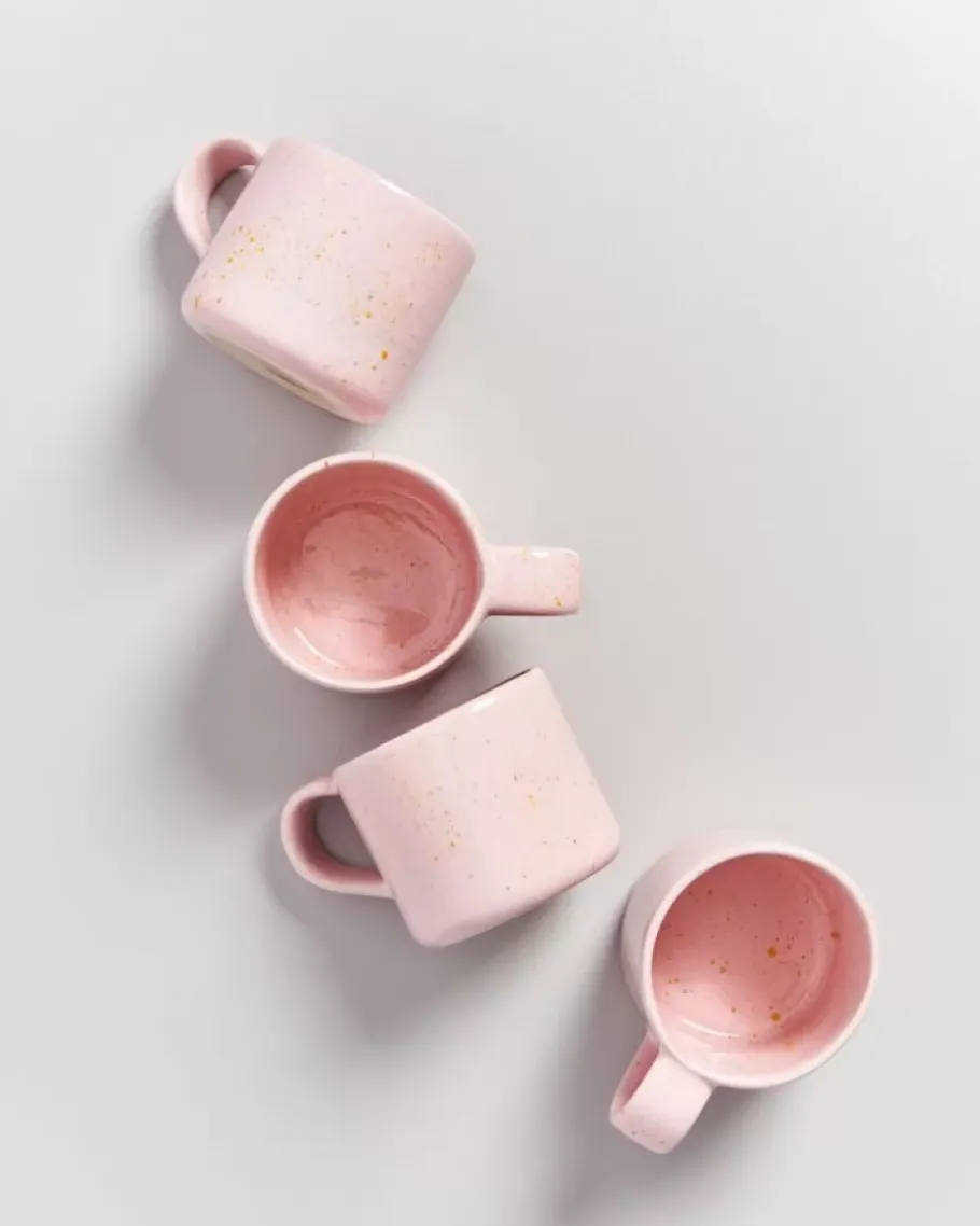 Store Nodoa Tasse Rosa Gesprenkelt Große Tassen