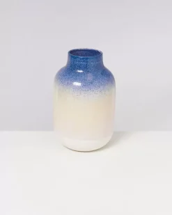 Best Nuno Vase L Blau Rosa Gesprenkelt Nuno L