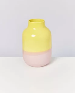 Flash Sale Nuno Vase L Gelb Rose Nuno L