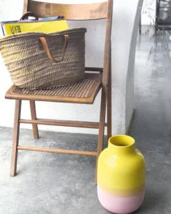 Flash Sale Nuno Vase L Gelb Rose Nuno L