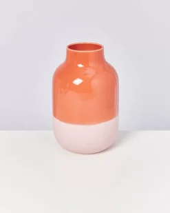 Online Nuno Vase L Rose Coral Nuno L