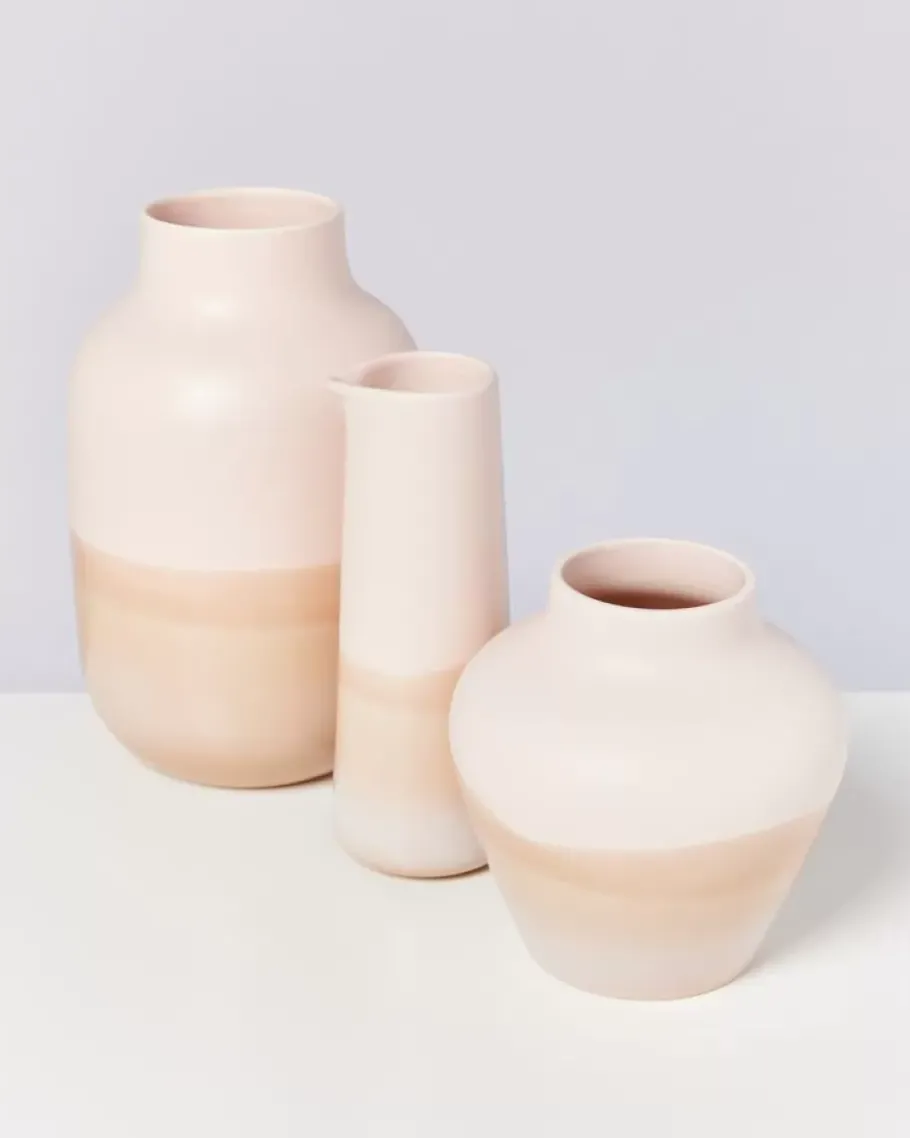 Store Nuno Vase L Sand Vasen