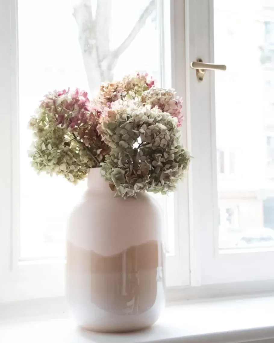 Store Nuno Vase L Sand Vasen