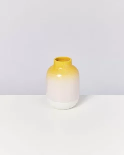 Online Nuno Vase M Gelb Rosa Gesprenkelt Nuno M
