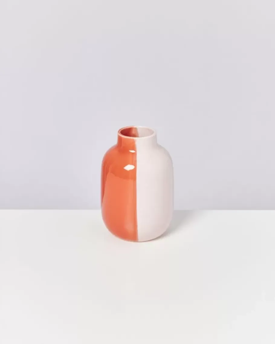 Store Nuno Vase M Half Coral Rose Vasen