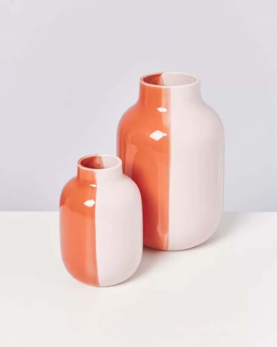Store Nuno Vase M Half Coral Rose Vasen