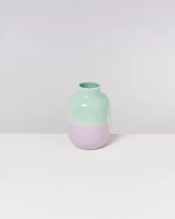 Clearance Nuno Vase M Pastellmint Lila Vasen