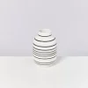 Cheap Nuno Vase M Schwarz-Weis Gestreift Nuno M