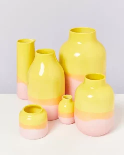 Cheap Nuno Vase S Gelb Rose Vasen