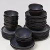 New Sintra Schwarz - 40 Teiliges Set Geschirr Sets