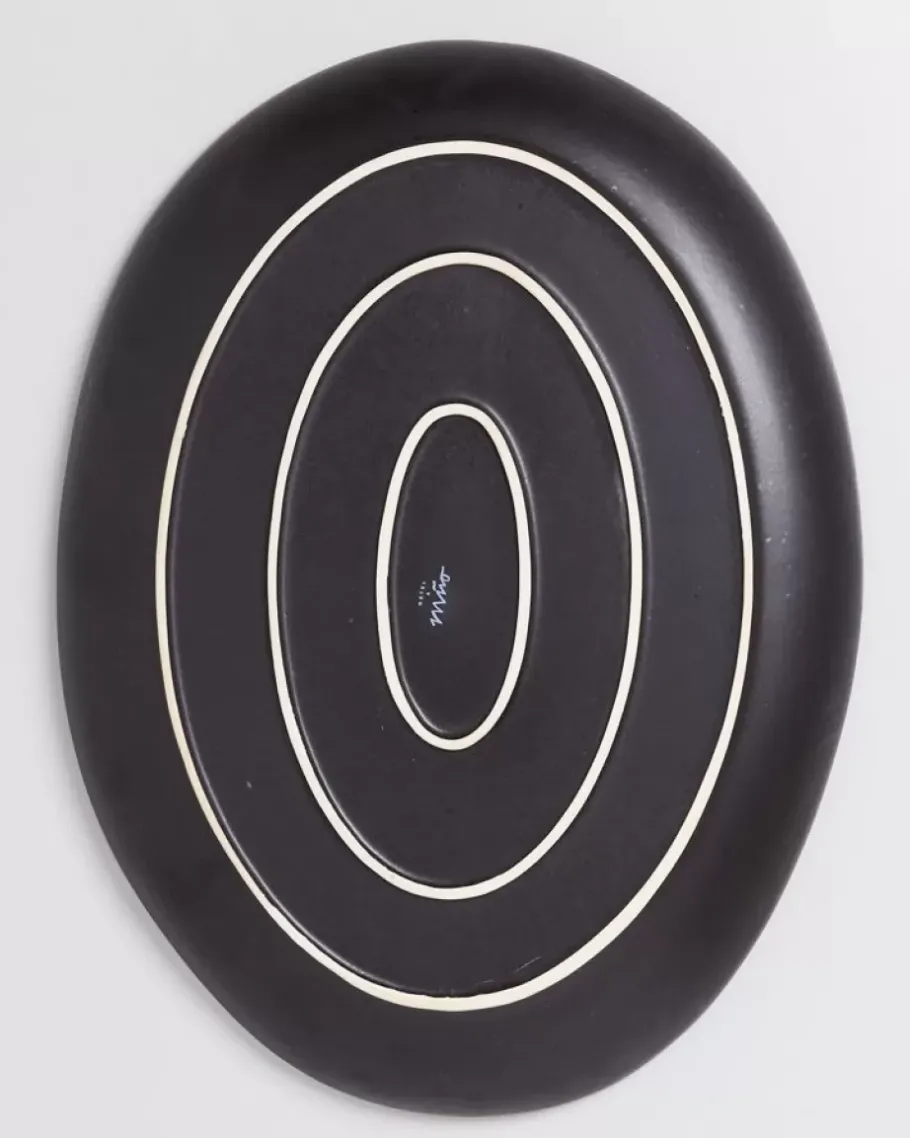 Cheap Sintra Servierplatte Oval Xl Schwarz Servierplatten