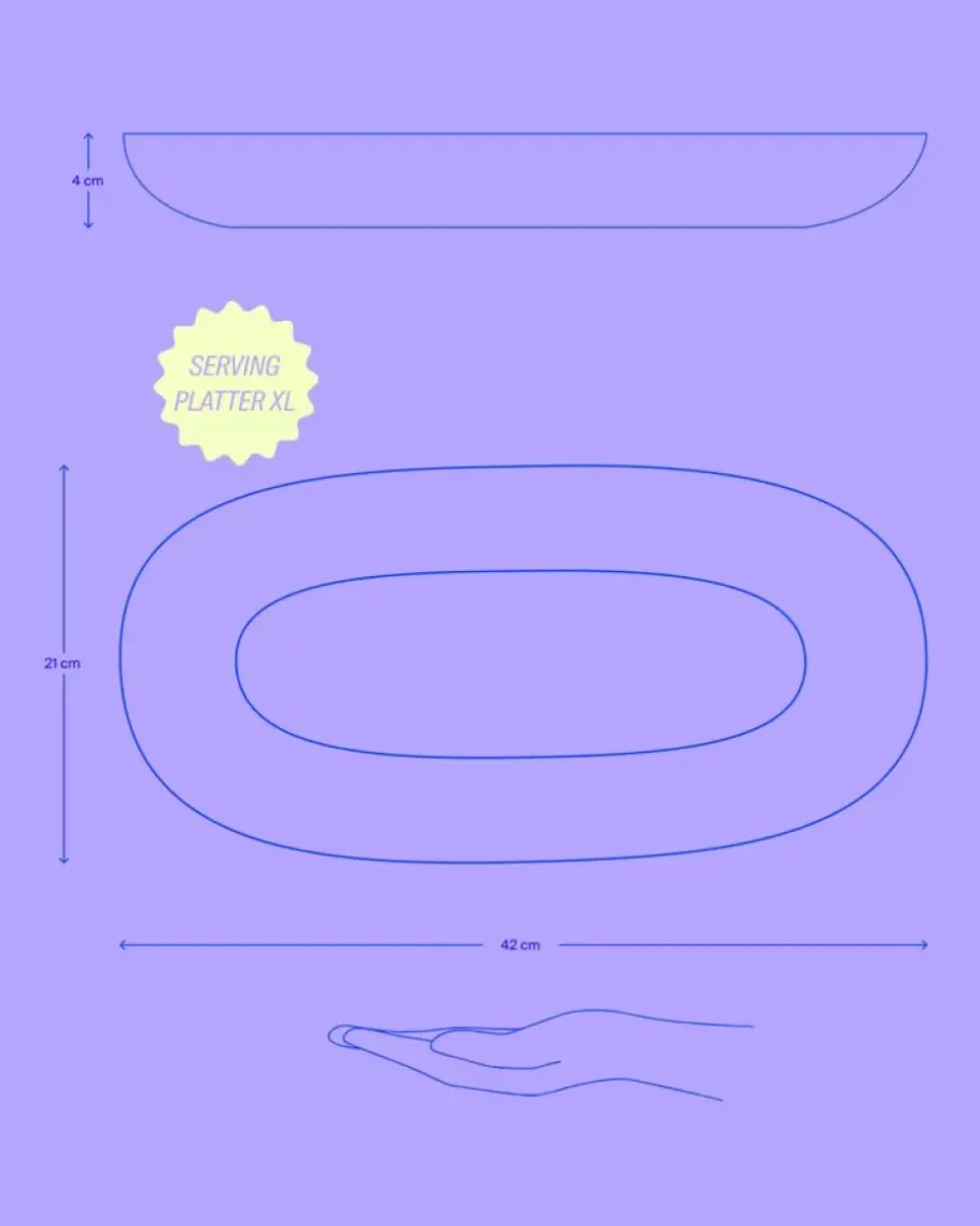 Shop Sintra Servierplatte Xl Sand Servierplatten