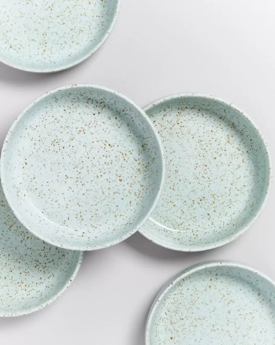 Best Sale Tavira Pastateller Mint Dots Pastaschalen