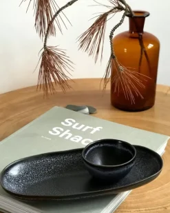 Clearance Turmalina Servierplatte M Schwarz Schmuckschälchen