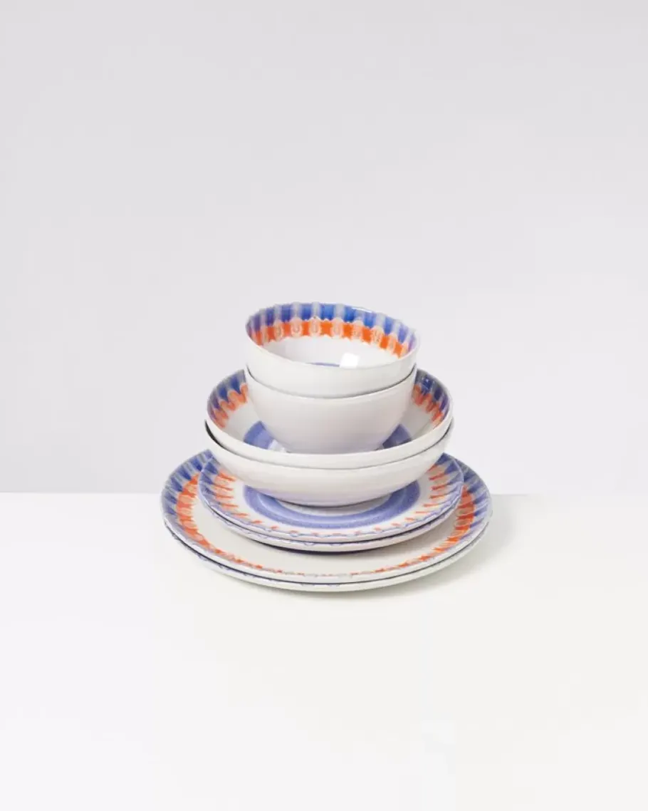 Cheap Verao Blau Orange - 8 Teiliges Set Geschirr Sets