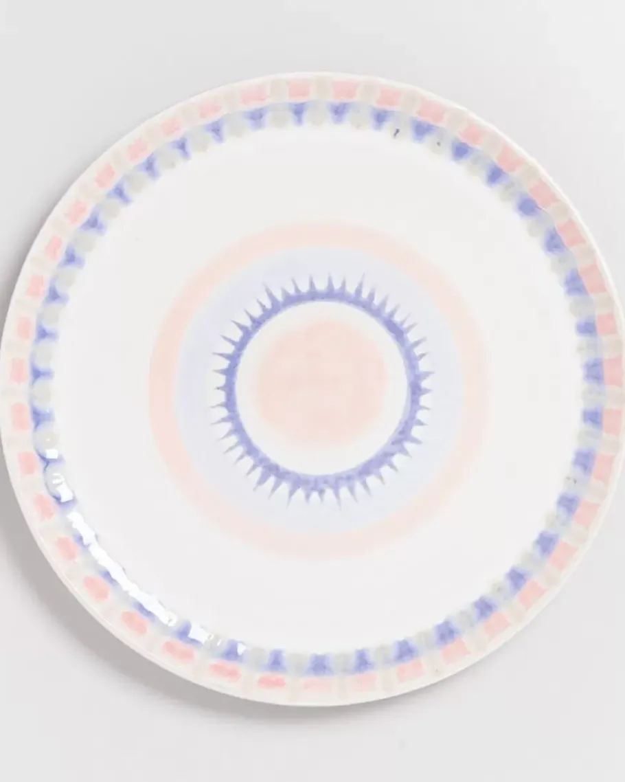 Fashion Verao Rosa Blau -24 Teiliges Set Geschirr Sets