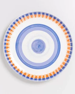 Shop Verao Servierplatte Xl Rund Blau Orange Servierplatten