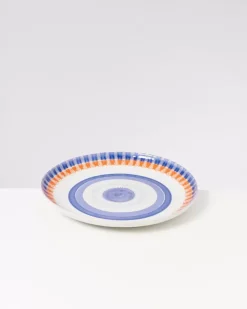 Shop Verao Servierplatte Xl Rund Blau Orange Servierplatten