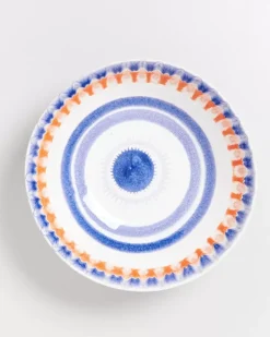 Store Verao Servierschale Gros Flach Blau Orange Servierschalen